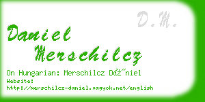 daniel merschilcz business card